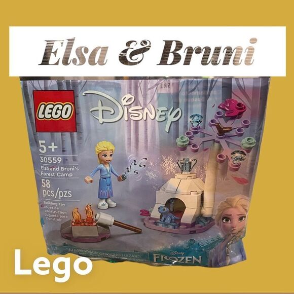 Elsa and Bruni’s Forest Camp - LEGO Disney Princess Polybag Set (30559) NIB 2022 - Picture 2 of 8